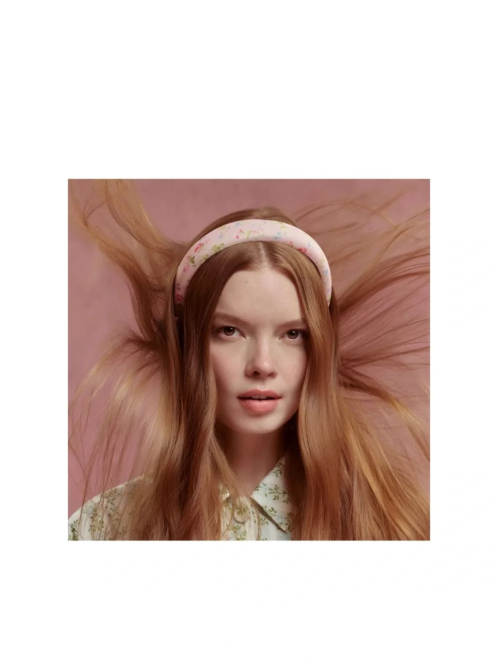 Limited Edition Hill House Puffy Headband - Pink Floral HTF